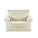 Argstar Jacquard Armchair Cover Soft Elastic White