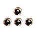 Podoy 4PCS Solid Brass Cap for 1 LB Propane Bottle Gas Tank Cylinder Protect Sealed Cap for Outdoor Camping Stove Cooking BBQ Propane Tank Caps