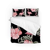 GUYUEXING Bedding Set Daybed Bedding Sets Duvet Cover Set Zipper Closure Flamingo