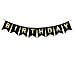 Threemart Happy FING Birthday Decorations Banner,Funny 21st 30th 40th 50th Black Birthday Premium Quality Party Supplies