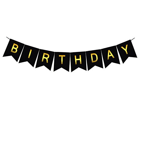 image for Threemart Happy FING Birthday Decorations Banner,Funny 21st 30th 40th 