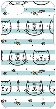 Amazon Co Jp Zenfone Max Pro M2 Zb631kl スマホカバー ケース 動物 ペット 猫 肉球 イラスト キャット ブルー ボーダー Pet0039 日本製 家電 カメラ