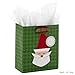 Hallmark Small Christmas Gift Bag with Tissue Paper (Santa Face)