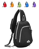 Venture Pal Sling Shoulder Crossbody Bag Lightweight Hiking Travel Backpack Daypack for Men Women