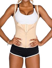 DANALA - Chaleco de cintura con cremallera para mujer, ajustable, tirantes en la cintura