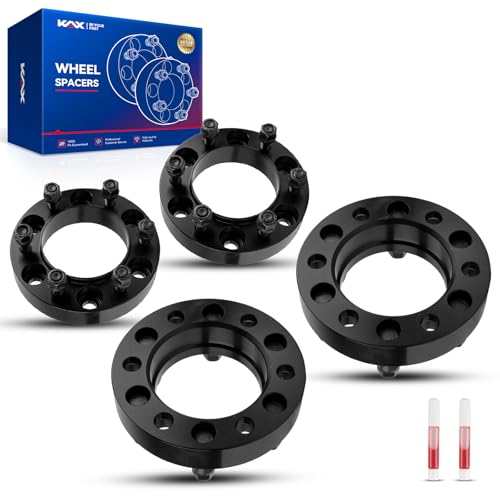 Photo 1 of (PARTIAL SET) (2) KAX 6x5.5 Wheel Spacers,Forged 1.25 inch 6 Lug Hub Centric Wheel Spacers with M12x1.5 Studs 106mm Hub Bore,fit for Tacoma,4Runner,Tundra,Sequoia,GX460,FJ Cruiser,GX470,Hilux,4pcs