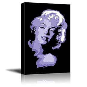 Artistic Portrait of Marylin Monroe in Purple Color...