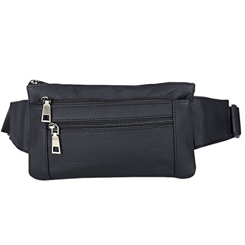 Buy Genuine Leather Belt Men & Women Fanny Pack Travel Passport Bum Hip