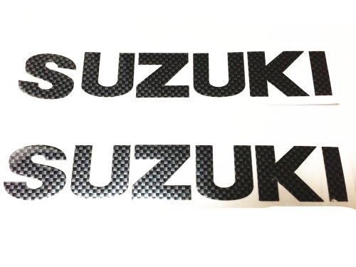Carbon Look Emblem Badge Decal Sticker for Suzuki