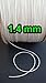 Amazing Drapery Hardware 100 Yards: White 1.4 MM Professional Grade Lift Cord :Perfect for Roman Shades
