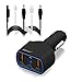 BatPower UL 120W Car Charger Power Supply for Microsoft Surface Book 2 1 Laptop 3 2 1 Surface Pro X 7 6 5 4 3 Go Surface Pro Car Charger Adapter, Dual USB QC3.0 Fast Charging for Tablet or Smartphone