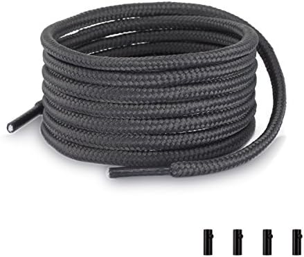 ShoemateSolid Color Round Shoe Laces for Sneakers, Boots and Athletic Shoes, Shoe Strings