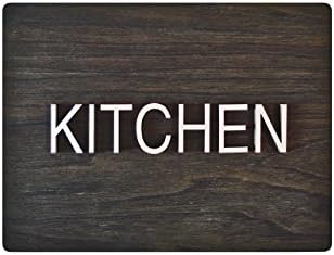 Modern Breakroom Kitchen Office Sign - Way Finding Signage - 6" x 8" - Contemporary Interior Design