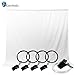 LimoStudio Photo Video Photography Studio 5x10ft White Muslin Backdrop Background Screen with 5X Backdrop Holder Kit, AGG1336