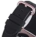 JSGJMY Compatible with Iwatch Band 38mm 40mm Women Genuine Leather Loop Replacement Strap Compatible with Iwatch Series 4 3 2 1 Sport Edition(38mm 40mm S/M,Black+Rose Gold Buckle)