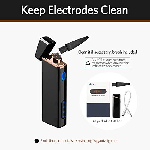 6 Rechargeable+Windproof+Flameless+Indicator+Cigarette