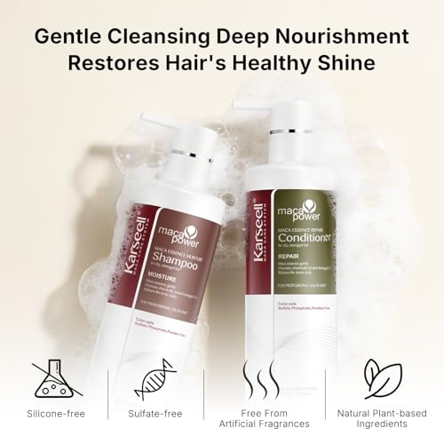 Karseell Collagen Hair Treatment Repair Conditioning, Shampoo and Conditioner Set for Dry Damaged Hair All Hair Types 16.9floz + 16.9floz