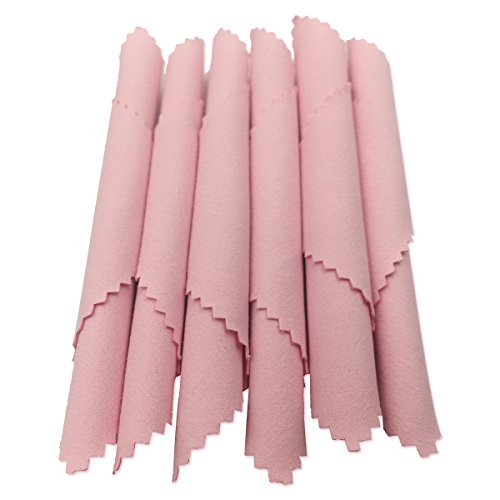 image for Lantee 100 Pcs Jewelry Cleaning Cloth Polishing Cloth for Sterling Sil