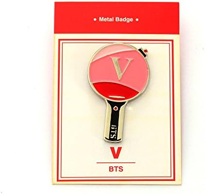 KPOP LIGHT STICK METAL BADGE PIN BTS V