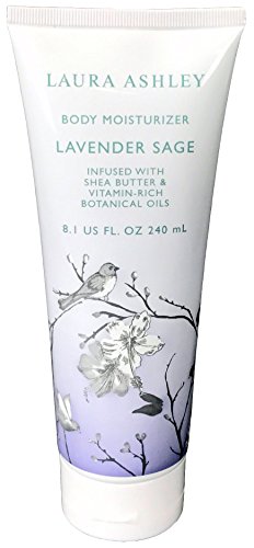 Laura Ashley Body Moisturizer Lotion Infused with Shea Butter and Vitamin Rich Botanical Oils (Lavender Sage)