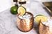 Chef's Star Set of 4 Handmade Hammered Copper Moscow Mule Mug - 100% Pure Copper with Brass Handle - Hammered Moscow Mule Mug Cup 18OZ