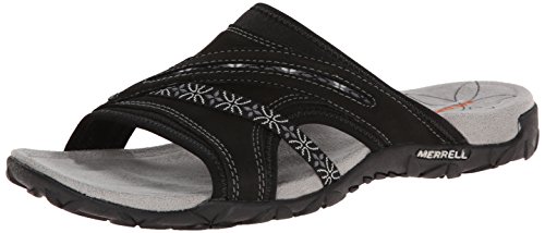 Merrell Women's Terran Slide Sandal, Black, 9 B(M) US