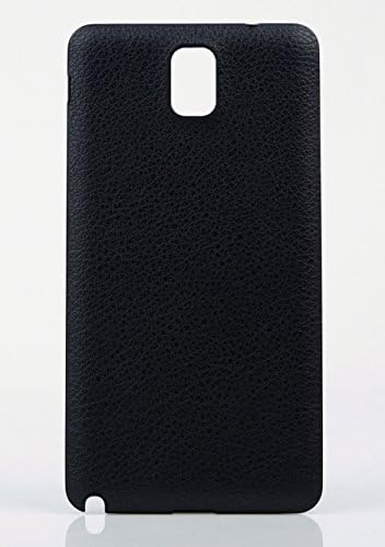 Nsiucion Samsung Galaxy Note 3 Battery Back Cover, Lychee Pattern PU Leather Hard Plastic Housing Replacment Back Cover Case for Samsung Galaxy Note 3 III N9000 N9005 (Black)