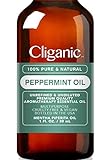 Cliganic 100% Pure Peppermint Essential Oil to Repel Mice Spiders (1oz / 30ml) | Perfect for Aromatherapy | Natural Mentha Piperita Plant | 100% Satisfaction Guarantee