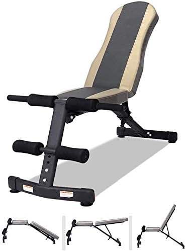 TZZ Weight Bench Adjustable Heavy Duty for Home Gym, Adjustable Weight Lifting & Sit Up Ab Bench Flat Incline Decline Multiuse Workout Bench