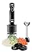 Chefman Immersion Blender & Electric Spiralizer/Vegetable Slicer 4-IN-1 Food Prep Combo Kit, Includes 3 Spiralizing Blade Attachments, Zoodle Maker; Grate, Ribbon, Spiral, Blend and Puree