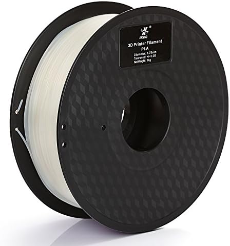 iXCC Diamond Semi-transparency Series PLA 3D Printer Filament 1.75mm Diameter (Dimensional Accuracy +/- 0.05mm) - 1kg Spool (2.2 lbs) [Diamond White]