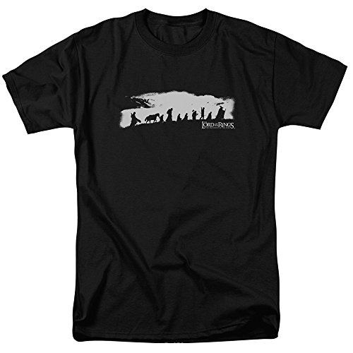 The Lord of the Rings The Fellowship Adult Mens Short Sleeve T-shirt Black (Large)