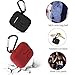 Airpods Case, Airpods Accessories Kits, 10 in 1 Protective Silicone Cover Skin Apple Airpods Anti-Lost Airpods Strap, Airpods Watch Band Holder, Airpods Ear Hook (Black and red)