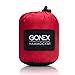 Gonex Portable Camping Hammock, Nylon Parachute Single Hammock for Travel Camp with Hammock Straps, Ultralight (Red+Deep gray)