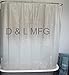 DL Extra Wide Vinyl Shower Curtain for a Clawfoot Tub Matte Opaque Without Magnets 180