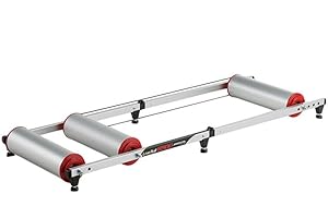 Minoura Live Roll R500 Roller Trainer Bike Chain Rings & Accessories, White/Silver