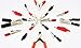 SWORDFISH 61030 60pc Electrical Clip Alligator Charging Clip Electrical Test Lead Connector Assortment
