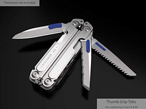 shapeways Thumb Tabs for The Free P4, Blue Processed Versatile Plastic