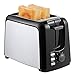 2 Slice Toaster Best Rated Prime Wide Slot Toasters 2 Slice Compact Black Stainless Steel Toaster with Bagel/Defrost/Cancel Function Removable Crumb Tray