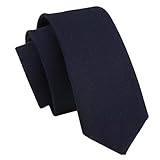 Mantieqingway Men's Cotton Solid Jacquard Narrow Neckties