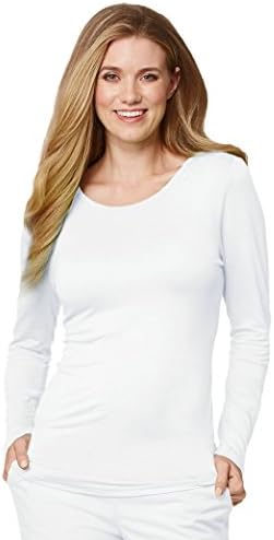 L/S Ultra Soft Tee, White, Medium