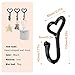 Janolia Wall Hook, Black Iron Love Heart Shape, Key Coat Hanger Home Decor (1 Piece)
