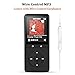 AGPtEK A20 MP3 Player Lossless Sound Music Player with Independent Lock and Volume Control (Supports up to 64GB), 80 Hours Playback, 8 GB, Black