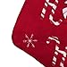 Valery Madelyn 21 inch Sweet Candy Red White Velvet Christmas Stockings with Candy Cane and Stripe Cuff, Themed with Tree Skirt (Not Included)