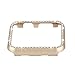 Fashion Metal Case with Bling Crystal Diamonds Plate Protective Cover Ultra Thin Bumper Compatible Watch 38mm/42mm Series 1/2/3（Best 3D Bling Gift for Your iWatch (Gold, 38 mm)