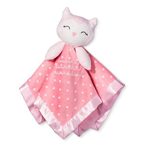 pink owl security blanket