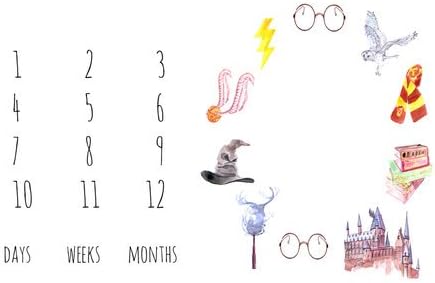 harry potter baby milestone blanket