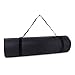 Tone Fitness Black Extra Thick High Density Exercise / Yoga Mat, with Carrying Strap