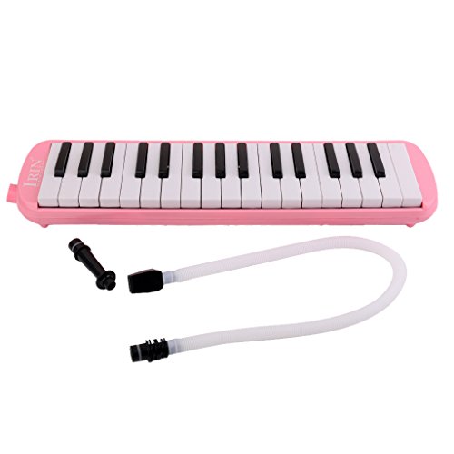 Generic IRIN 32 Key Melodica with Case Musical Instrument Pink