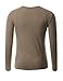 Doublju Mens Long Sleeve Basic Cotton Crew Neck T-shirts